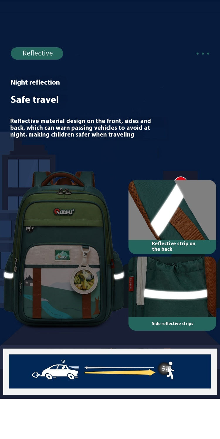 Large Capacity Primary School Backpack – Lightweight Waterproof School Bag for Boys & Girls