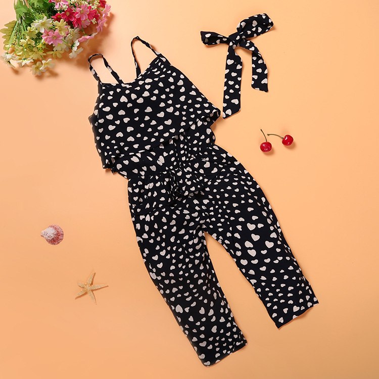 Girls Jumpsuit – Sleeveless for summer - for toddlers