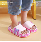 Kids' Cartoon Dinosaur Slide Sandals – Lightweight Non-Slip Summer Slippers