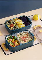 Insulated Stainless Steel Lunch Box – Leak-Resistant Bento Food Container with Handle - for kids