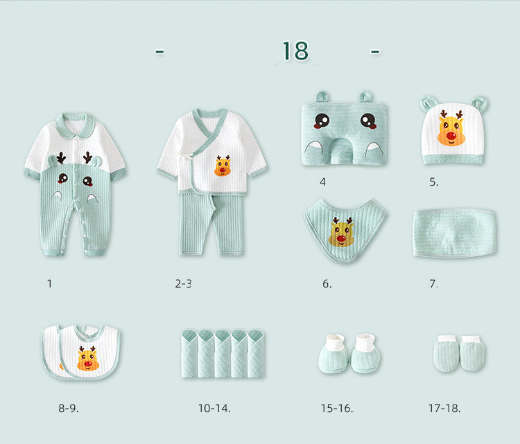 Premium Newborn Baby Clothing Gift Set | 18–26 Piece Cotton Gift Box