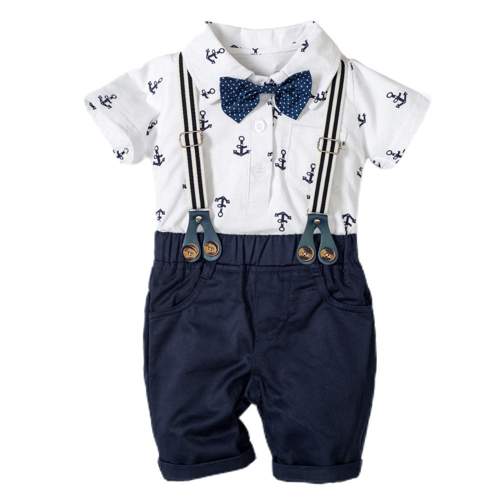 Boy Gentleman Romper Set for Infant