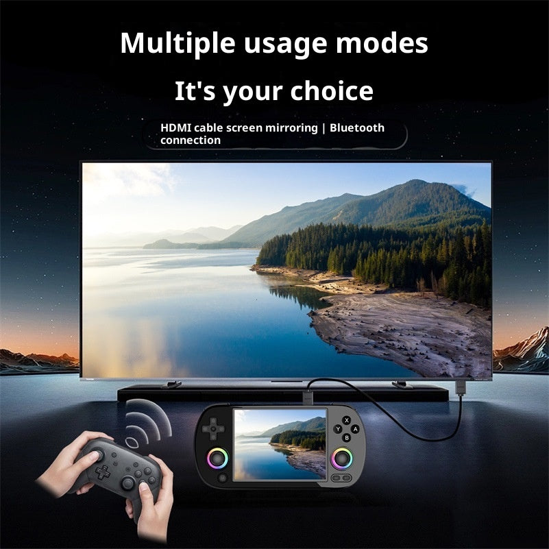 RG40XX H 4-Inch Retro Handheld Game Console with 5GHz WiFi, H700 Processor, RGB Dual Joysticks, HDMI & Bluetooth