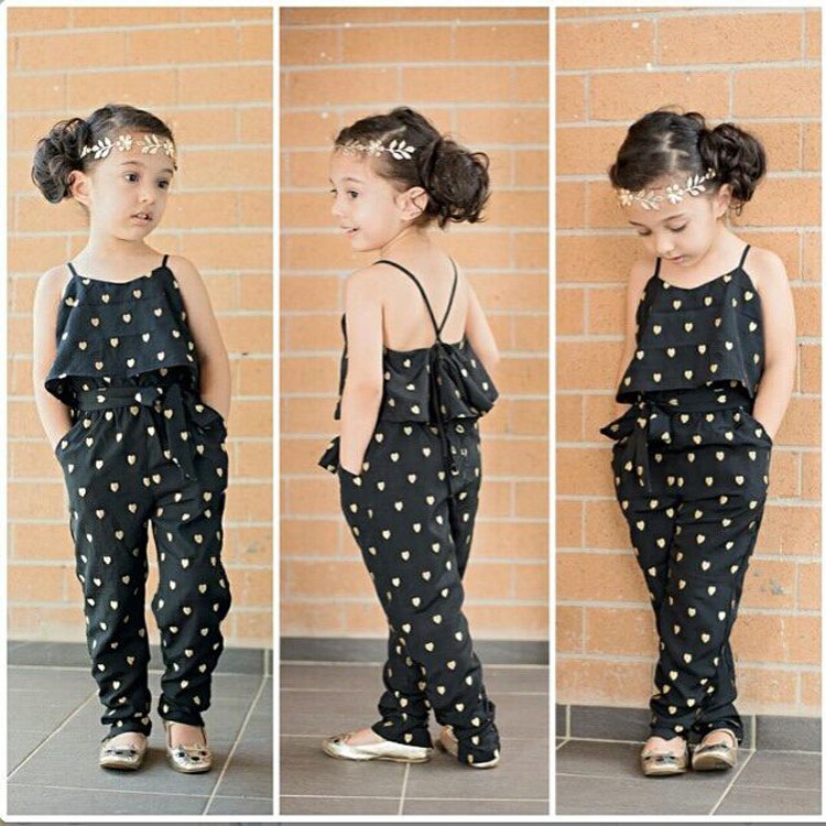 Girls Jumpsuit – Sleeveless for summer - for toddlers