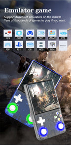 4-Inch Retro Handheld Game Console with WiFi, 720×720 IPS Screen, RK3326 Chip, Dual Joysticks & 3000mAh Battery