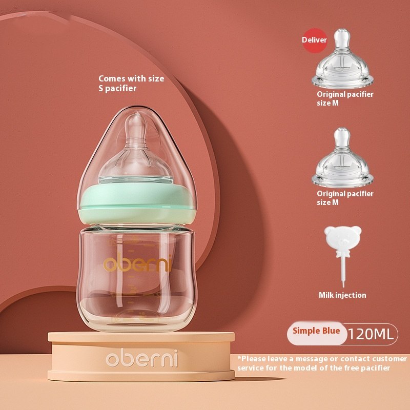Newborn Wide Bore Glass Bottle