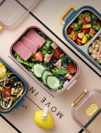 Insulated Stainless Steel Lunch Box – Leak-Resistant Bento Food Container with Handle - for kids