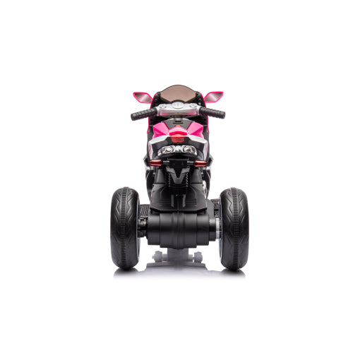 6V Kids Electric Ride-On Motorcycle with LED Light-Up Wheels, Headlight & MP3 Player