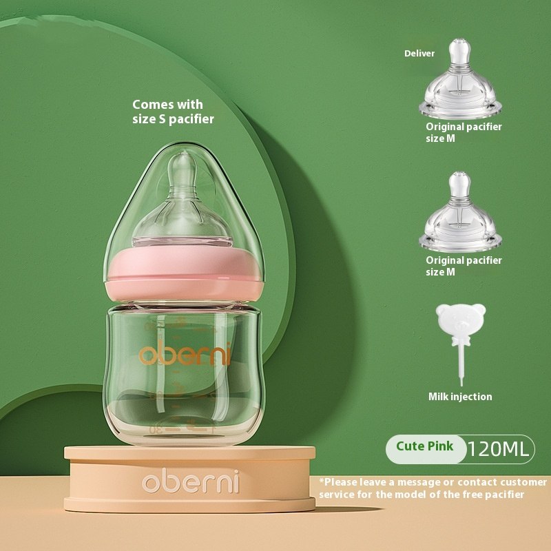 Newborn Wide Bore Glass Bottle