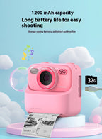Kids Instant Print Digital Camera – 1080P Dual-Lens Camera with 2.4" IPS Screen, Thermal Printing & Games
