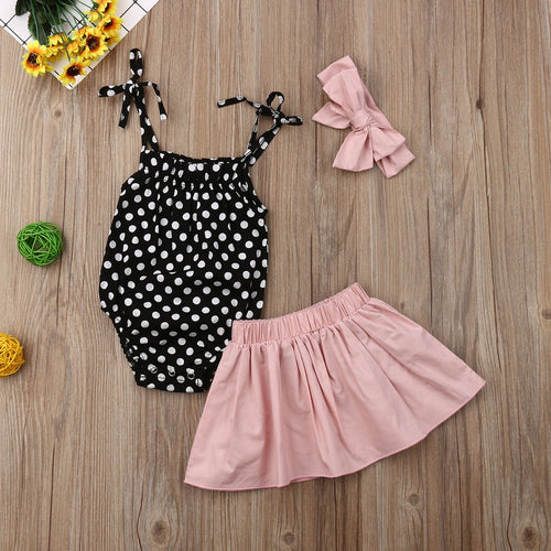 3-Piece Girls Skirt Set – Cute & Stylish Complete Outfit
