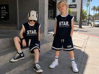 Summer Style Kids Sleeveless Sports Set – 2-Piece Basketball Outfit