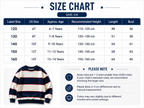Boys' Striped Knit Sweater – Casual Long Sleeve Pullover