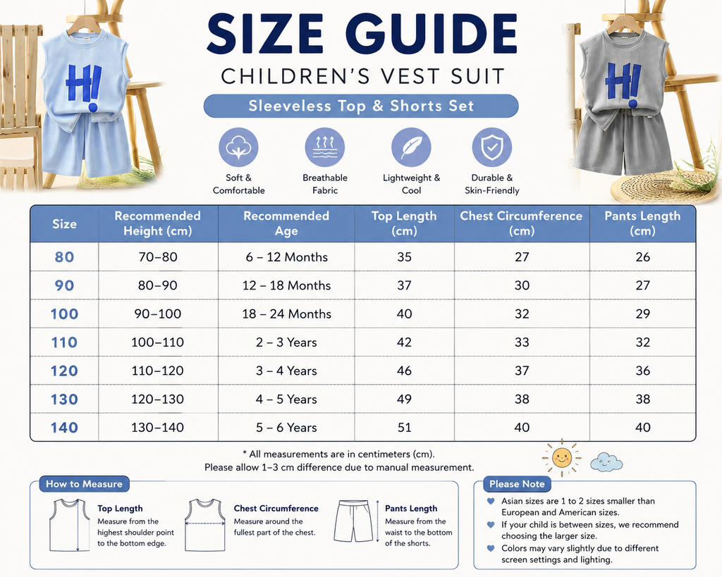 Kids Summer Waffle Knit Two-Piece Outfit – Sleeveless Letter Top & Shorts Set