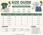 Little Dude Kids 2-Piece Summer Outfit – Cotton T-Shirt & Shorts Set