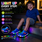 Kids LED Light Clogs – Lightweight Summer Beach Shoes for Boys & Girls