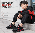 Kids Lightweight Velcro Sneakers – Breathable Non-Slip Casual Shoes