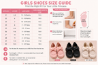 Girls Bow Mary Jane Shoes – Breathable Non-Slip Toddler Dress Shoes