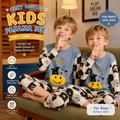 Kids Cotton Pajama Set – Long Sleeve Top & Pants for Boys & Girls