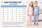 Kids Cotton Long-Sleeve Pajama Set – Cute Printed Top & Pants