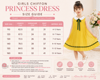 Girls' Sleeveless Chiffon Princess Dress – Elegant Summer Party Dress
