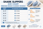 Plush Shark Slippers – Soft Warm Indoor House Slippers for Women & Men