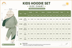 Kids Color-Block Hooded Tracksuit Set – Cotton Long Sleeve Hoodie & Jogger Outfit