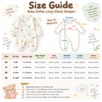 Baby Cotton Long-Sleeve Romper – Lightweight Cartoon Print Onesie for Newborns & Infants