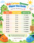 Kids Cartoon Dinosaur Slide Slippers – Lightweight PVC Sandals for Boys & Girls