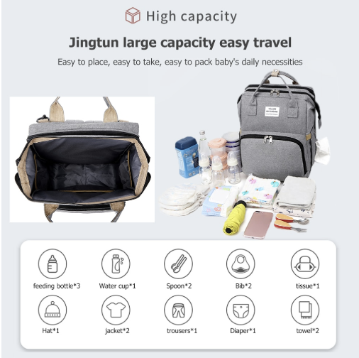 Foldable Bag for Bottles & Diapers