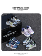Kids Lightweight Dial Sneakers – Breathable Sport Shoes