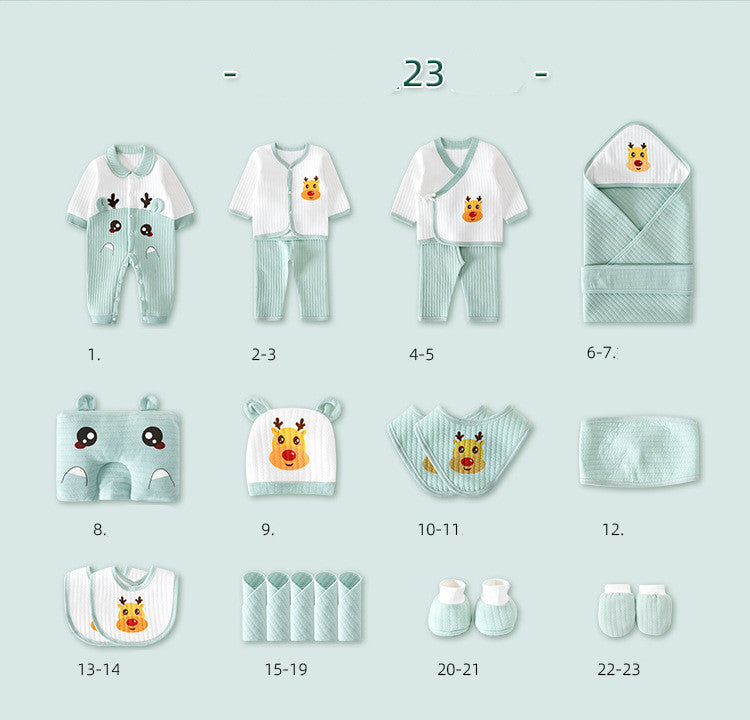 Premium Newborn Baby Clothing Gift Set | 18–26 Piece Cotton Gift Box
