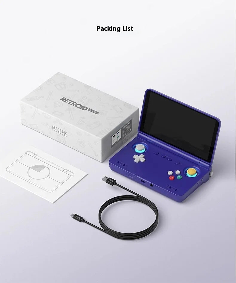 Retroid Pocket Flip 2 SD865 Android Handheld Gaming Console – 5.5" OLED Display, Portable Retro Game System