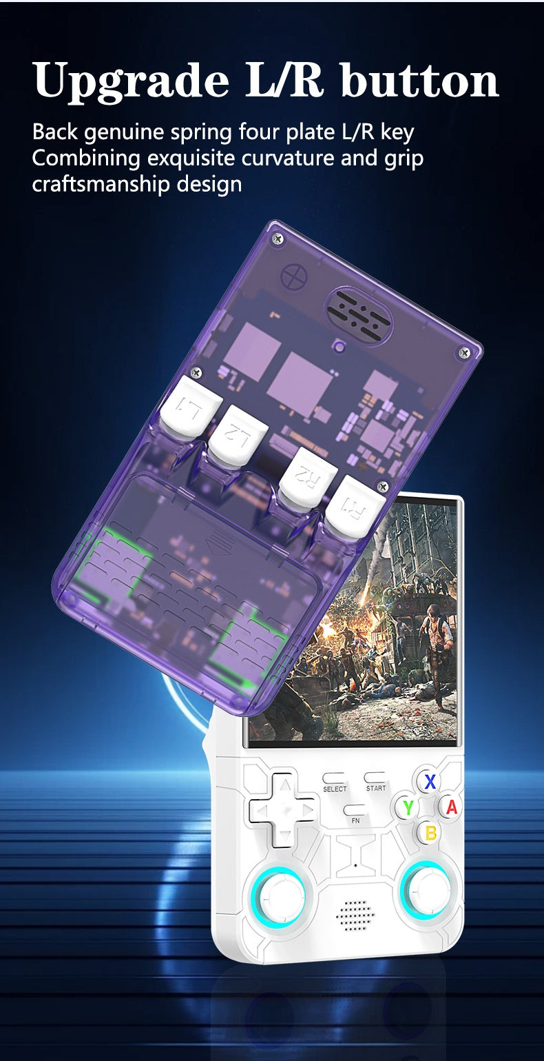 4-Inch Retro Handheld Game Console with WiFi, 720×720 IPS Screen, RK3326 Chip, Dual Joysticks & 3000mAh Battery