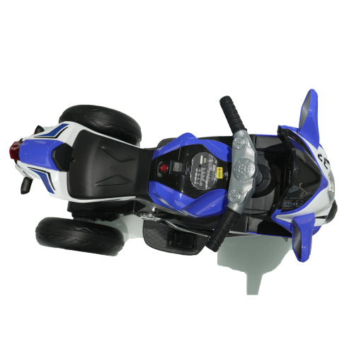 6V Kids Electric Ride-On Motorcycle with LED Light-Up Wheels, Headlight & MP3 Player
