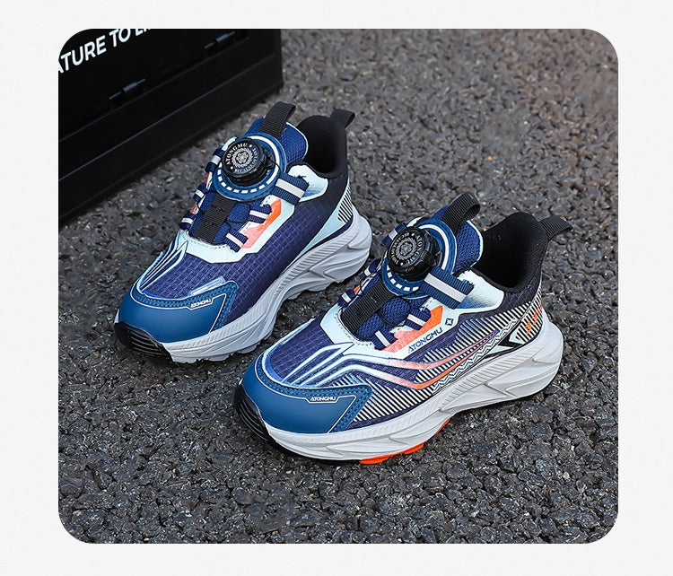 Kids Lightweight Dial Sneakers – Breathable Sport Shoes