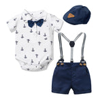 Boy Gentleman Romper Set for Infant