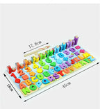 Montessori Wooden Fishing Game & Alphabet Learning Board - For Toddlers