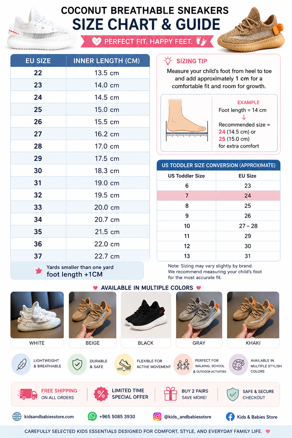 Coconut stylish Sneakers for toddlers