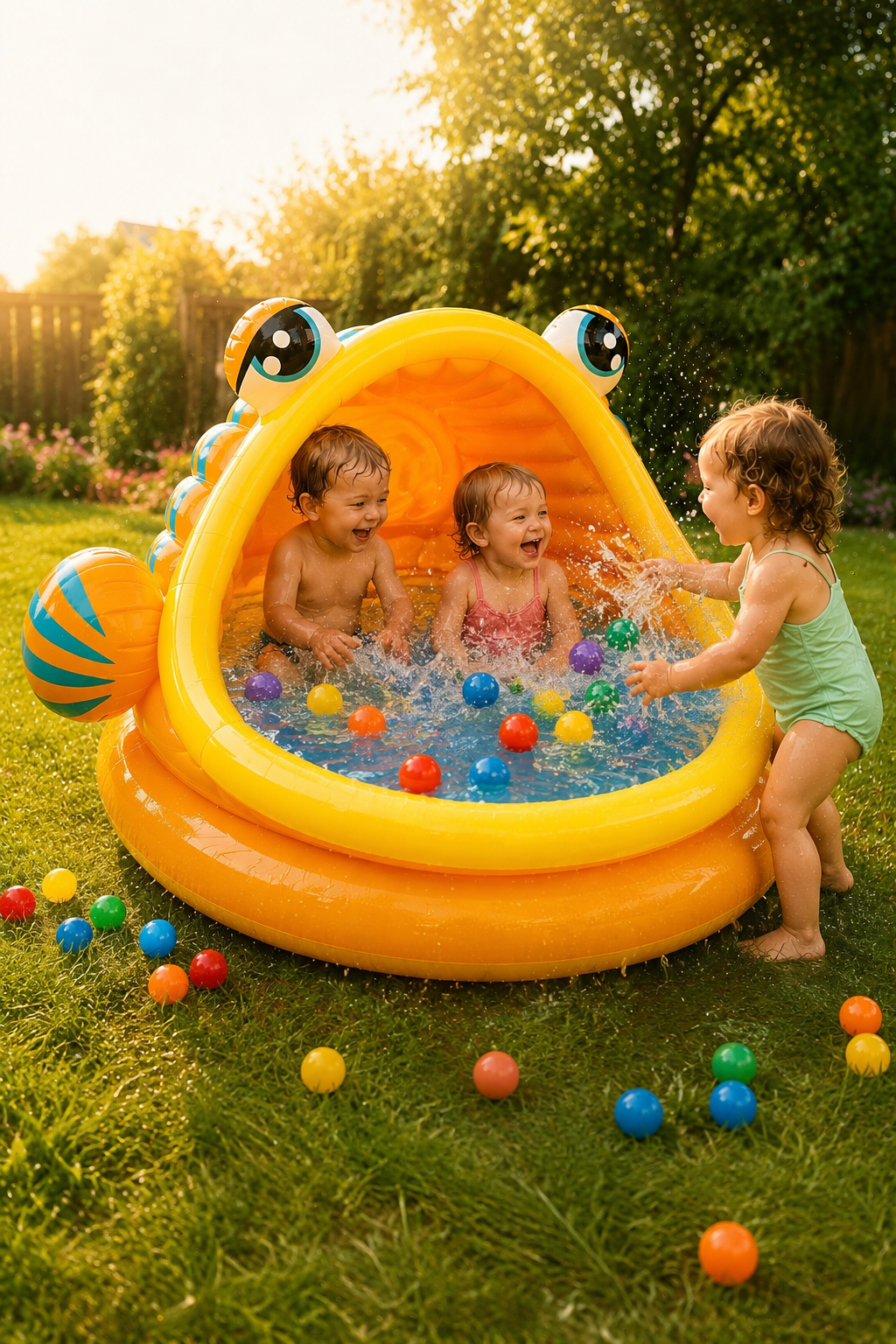 Inflatable Fish Castle Ball Pit Pool – for babies & toddlers
